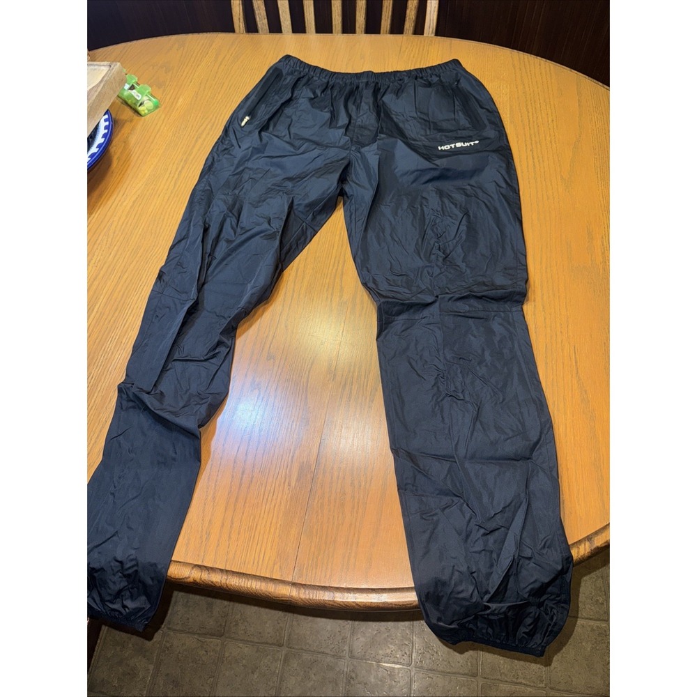 Hotsuit Sauna Joggers Men Black Drawstring Elastic Waist Workout Pants - 2XL